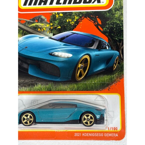Matchbox Car 2021 Koenigsegg Gemera Toy Race Cars Kids Diecast Metal 1 64 Blue - Picture 2 of 7